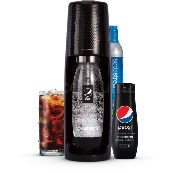 SodaStream sada SPIRIT BLACK Pepsi MegaPack