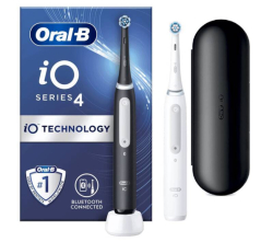 Zubní kartáček Oral-B iO Series 4 Matt Black + Quite White DUO Pack