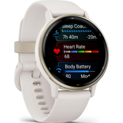 Garmin vívoactive 5 - Cream Gold / Ivory Silicone Band