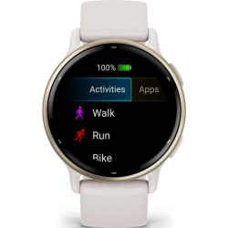 Garmin vívoactive 5 - Cream Gold / Ivory Silicone Band