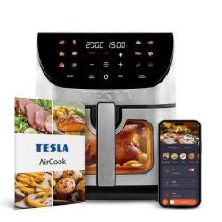 Fritéza horkovzdušná Tesla AirCook Q70 XXL WiFi Pro černá/nerez