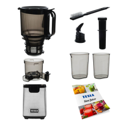 Odšťavňovač Tesla SlowJuicer SJ770 XXL Deluxe černý/stříbrný