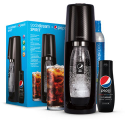 SodaStream sada SPIRIT BLACK Pepsi MegaPack